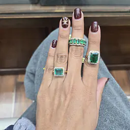 Emerald and diamond rings - Master