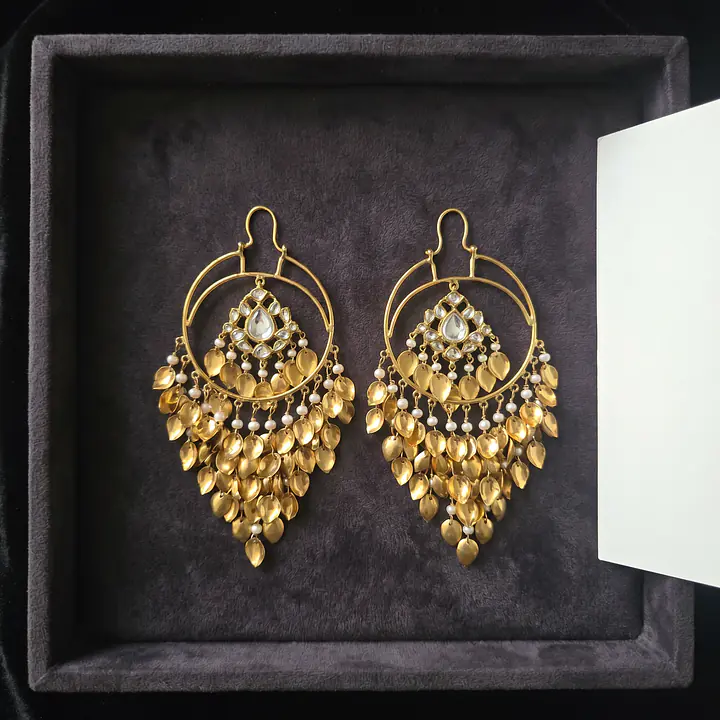 Gold kundan chandbali - Master