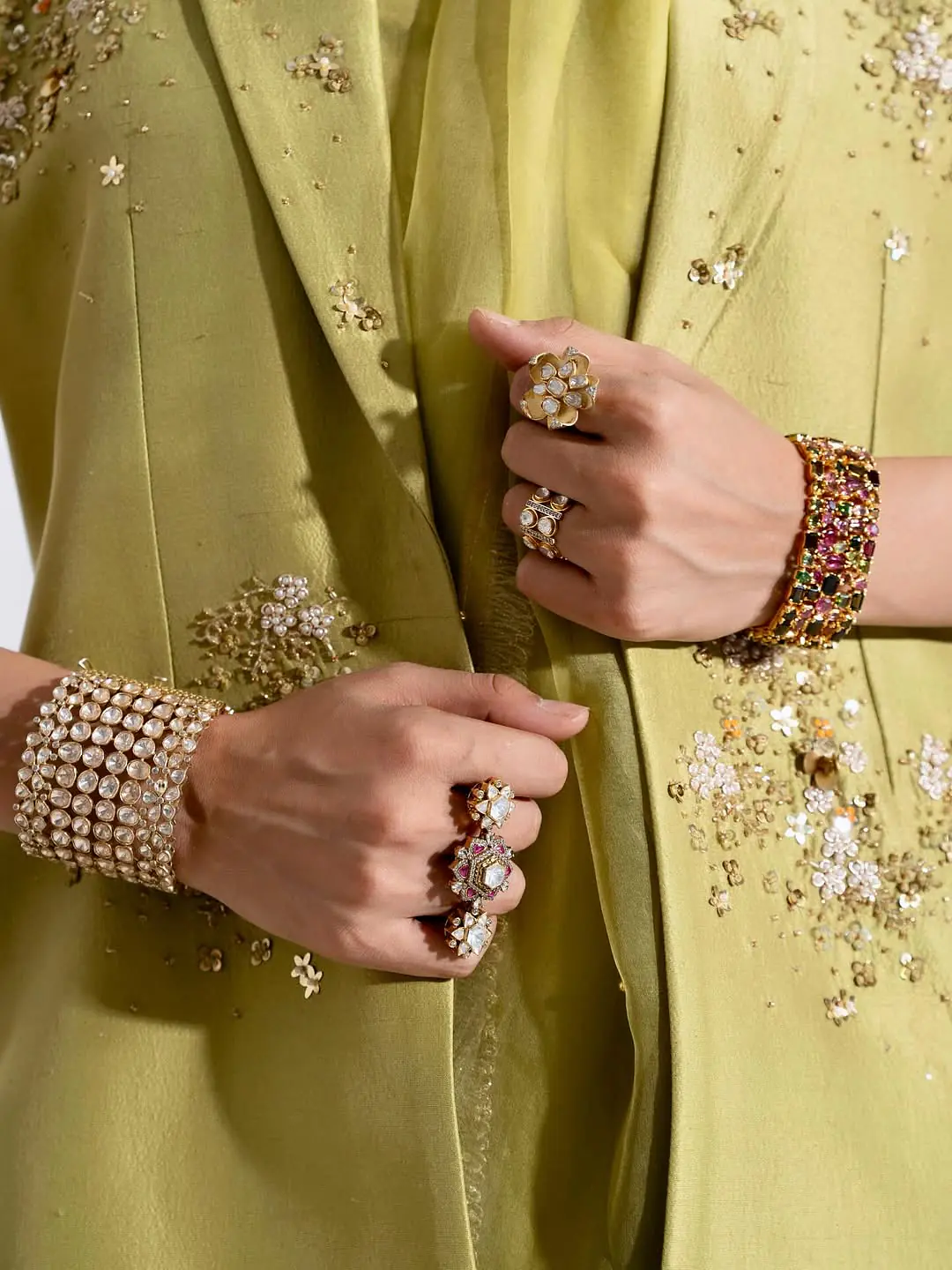 Diffusion A celebration edit of blooming hand crafted details in stem green and gold A scribbl