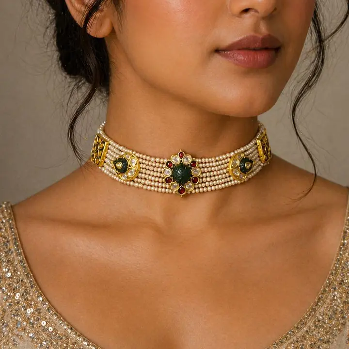 Emerald Pearl Choker - Master