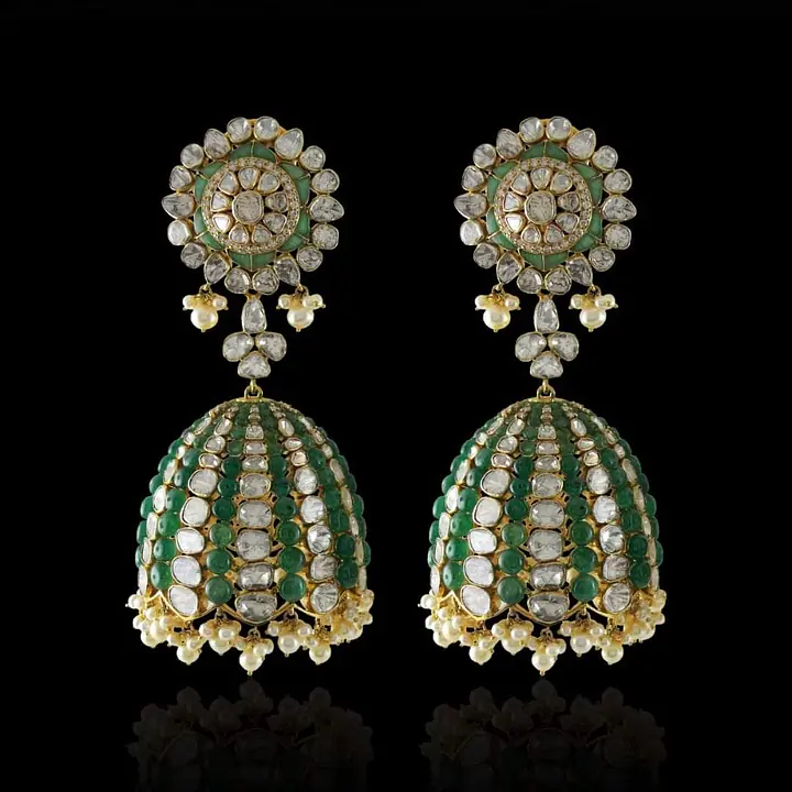 Zehra Emerald Jhumkas - Master