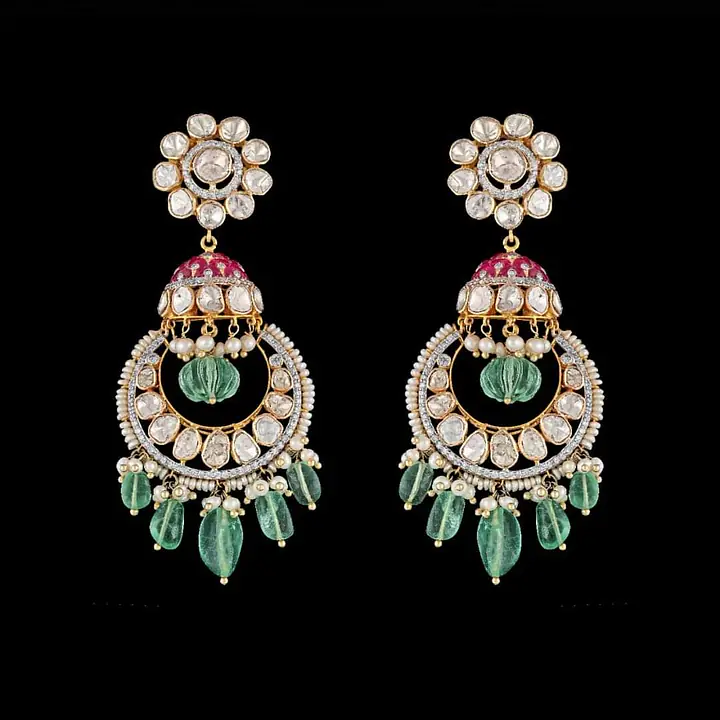 Seraphine Polki jhumkas - Master