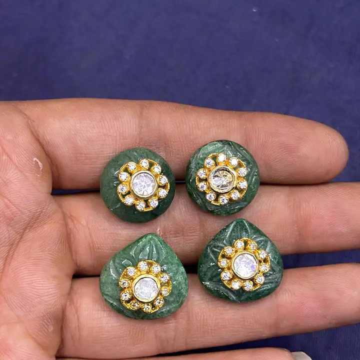 Aster Jade Halo Studs - Master