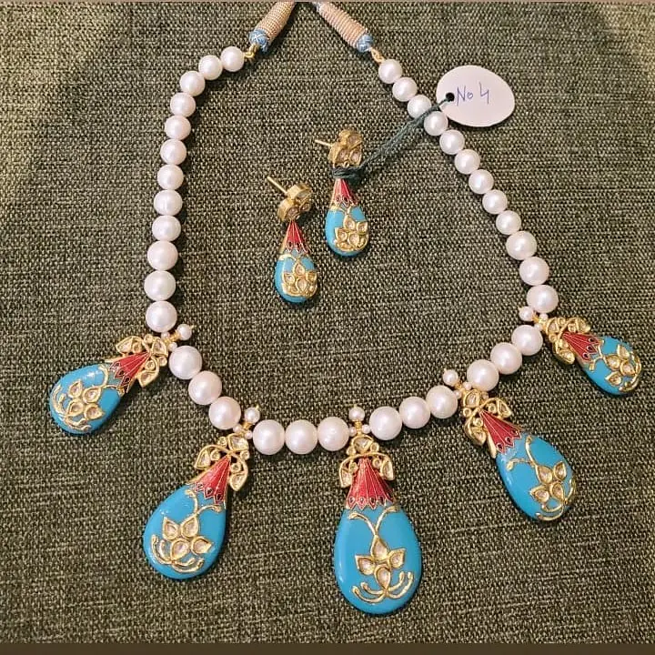Neel Pushpa Pearl Pendant Set - Master