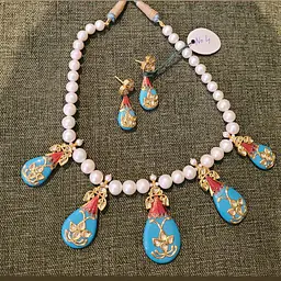 Neel Pushpa Pearl Pendant Set - Master