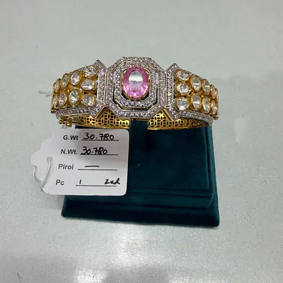 Rajkumari Pink Polki Kada primary image