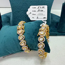 Kundan Halo Bangles - Master