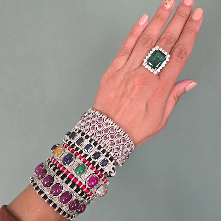Maharani Gemstone Cuffs - Master