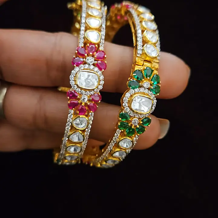 Flora Kundan Bangles - Master
