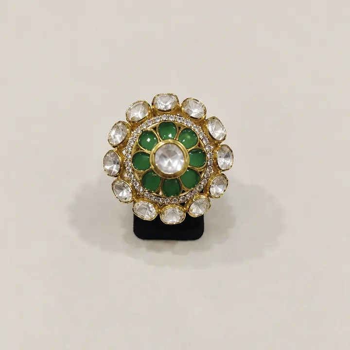 Panna Blossom Polki Ring - Master