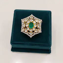 Emerald Star Polki Ring - Master