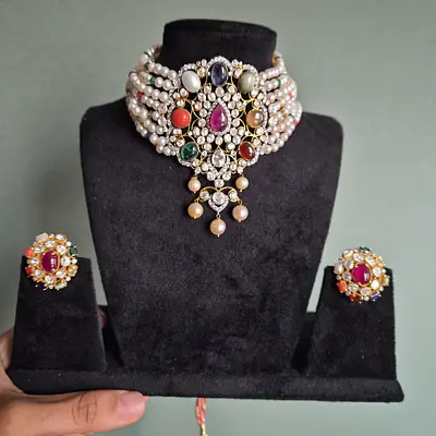 Navrattan choker set primary image