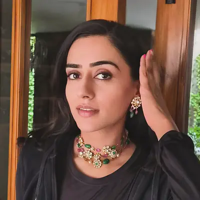 Silver set with real stones secondary image