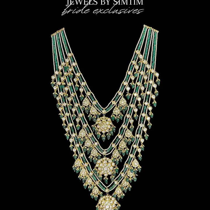 Rani haar set in polki and 18 carat gold - Master