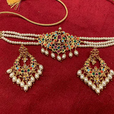 SILVER Brass choker sets primary image