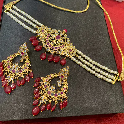 SILVER Brass choker sets secondary image