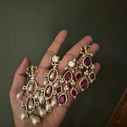 Diamond changeable Chandbali - Master