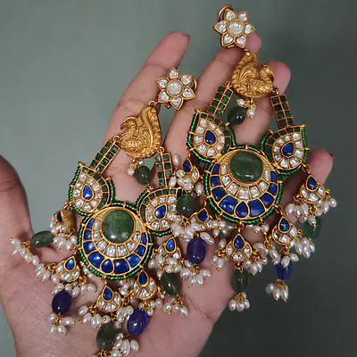 SILVER Chandbali primary image