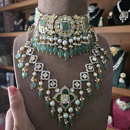 Polki choker and longer polki string - Master